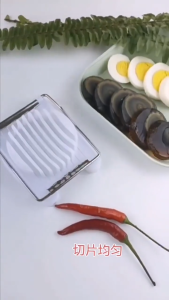 【Multifunctional】Egg Cutter Stainless Steel Flake Egg Slicer Fancy Splitter Egg Cutting Tool Kitchen Gadget