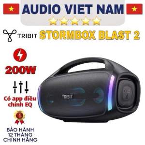 LOA BLUETOOTH TRIBIT STORMBOX BLAST 2 – CHIẾN BINH ÂM THANH MẠNH MẼ KHÁNG NƯỚC IPX67