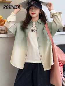 Gradient Dye Girls Shirt Spring
