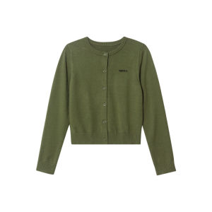 NIHAOKANONG | Áo Cardigan Knit Slim Dài Tay Thêu