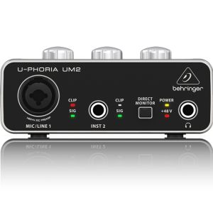 BEHRINGER UM2 UMC22 Guitar Recording External USB Sound Card Special Audio Interface For Internet Celebrity Live Broadcast