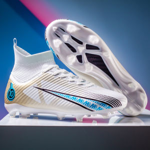 รองเท้าฟุตบอลผู้ชาย รองเท้าฟุตบอลทรงสูง มีหนามแหลม รองเท้ากีฬามืออาชีพ รองเท้าฝึกซ้อมกลางแจ้งสําหรับเยาวชน รองเท้าฟุตบอลกลางแจ้งแบบคลาสสิก