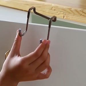 Móc treo đồ chữ S gắn cửa tủ bếp/cửa nhà tắm - Chất liệu thép không gỉ - Kích thước 8 x 6.75 x 2 cm