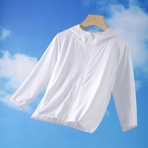 Lightweight UV Protection Childrens Clothing Sunscreen Skinwear for Boys And Girls Baby Summer Outerwear Breathable Quick Dry Casual Style Polyester Blend