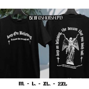 เสื้อแฟชั่นขาว-ดำ แนวสตรีท M-3XL เสื้อยืดผู้ชาย เสื้อยืดผู้หญิง รุ่ยยอดฮิต พร้อมส่ง