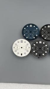 Mặt Đồng Hồ Chronograph 31mm VK63 VK64 Màu Xanh Dạ Quang Kim Chỉ Giờ Cửa Sổ Hiển Thị Ngày Ở Vị Trí 4 Giờ Và 6 Giờ Dành Cho Bộ Dụng Cụ Sửa Chữa Máy Quartz.