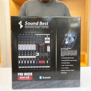 Soundbest MGP-6X มิกเซอร์อนาล็อก 6 แชนแนล มีบลูทูธและ USB Player มาพร้อมเอฟเฟคแท้ในตัว AT Prosound