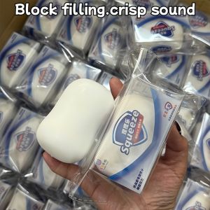 Crunchy Soap Ball Squishy Fidget Toy Building Block Filling No Rebound Squeeze Fidget Toy ASMR Sensory Stress Relief Fidget Toy