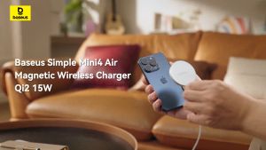 Đế Sạc Nhanh Không Dây 15w CHO IPhone 13 14 15 Baseus Simple Mini4 QI2 Hít Nam Châm Mạnh Mẽ Thiết kế Sang Trọng Nhỏ Ngọn