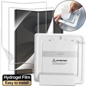 1/3PCS Easy To Install Inner Screen Protector For Samsung Z Flip 5 6 7 8 Fold 8 Ultra 6 7 5 Anti-Scratch Soft HD Hydrogel Film