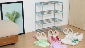 🔥Sale ลดราคา🔥 ชั้นวางรองเท้า มีให้เลือก 2ขนาด 47x26x38(3ชั้น) / 47x26x56(4ชั้น)