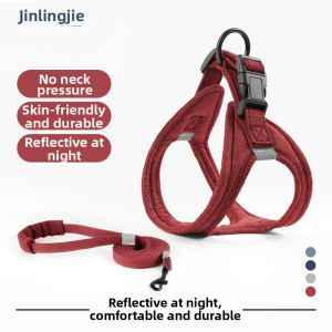 JINLINGJIE | Anti-Escape Chest Harness Dog Leash for Small and Medium Dogs
