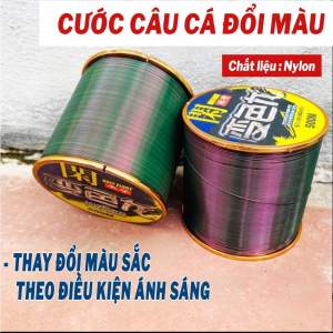 Dây cước câu cá đổi màu 100% Nylon Halt Flort 500m