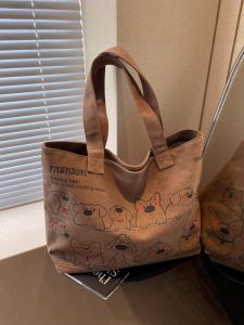 JYHOME | Trendy Korean Style Large Capacity Womens Tote Canvas Bag