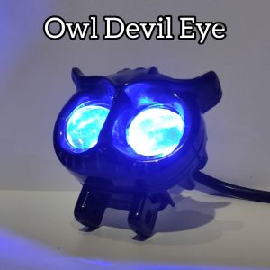LAMPU TEMBAK LASER LED D2 OWL burung hantu + devil  WARNA PUTIH KUNING