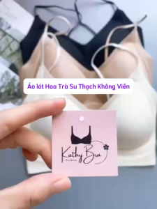 A40 Áo Lót HOA TRÀ Su Thạch Thông Hơi Không Viền KATHY BRA Đệm Mỏng 05 cm Không Gọng Nâng Vừa Thoải Mái Thích Hợp NgTRÀ