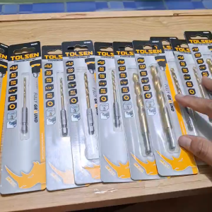 Mũi khoan sắt thép Inox gỗ thương hiệu Tolsen chuôi lục giác