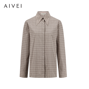 AIVEI | Vintage College Checked Long Sleeve Shirt