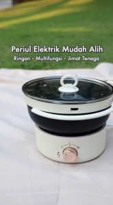 🔥UK plug🔥3L portable electric cooker Foldable storage design 304 stainless steel food grade material very suitable for dormitories and offices Hot pot Periuk lipat 折疊鍋