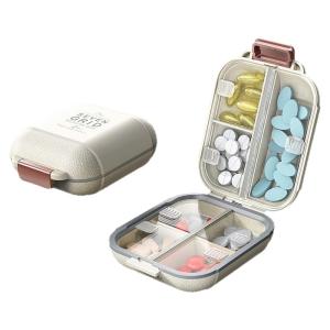GOLDLONSEN | 7-Day Pill Organizer Portability Medicine Box 7 Cells