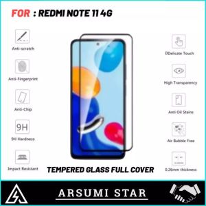 PROMO PAKET MURAH 4 IN 1 CASE XIAOMI REDMI NOTE 11 4G SOFTCASE CASING SILIKON TRANSPARAN + ANTI GORES FULL COVER + SKIN CARBON 3D + SKIN CAMERA LENS