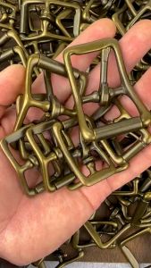 20mm 25mm Antique Brass Buckle - Vintage Style Solid Brass Belt Bag Buckles for Leathercraft DIY Projects Handbag Hardware H11-ABRB