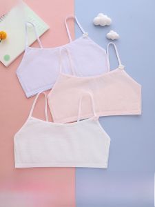 MiiOW | Áo ngực thể thao thoáng khí cho bé gái MiiOW Catwoman Áo ngực không dây cho bé gái 9-12 tuổi mùa hè không có khóa cài