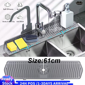 【Malaysia Spot Sale】Kitchen Sink Splash Guard Silicone Faucet Splash Water Catcher Silicone Faucet Handle Drip Catcher Tray Sinks Dry
