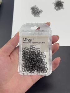 Nhẫn Thép Không Gỉ Đen Topranc 100 Chiếc Dùng Cho Câu Cá Mồi Cứng Spinner Và Mồi Giả - Khớp Nối Câu Cá Với Đường Kính Trong 4mm/4.5mm