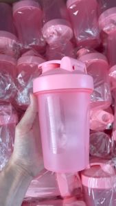 แก้วเชค แก้วเชคโปรตีน แก้วชงโปรตีน แก้วเขย่าเวย์ เชค ขวดน้ำ กระบอก ขนาด 400ML (ไม่มีLogo)