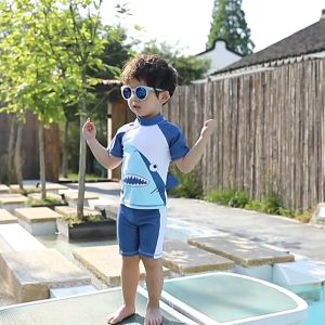 Đồ Bơi Bé Trai Đồ Bơi Bé Gái Habi Fashion HB2229 Họa Tiết Cá Mập Dễ Thương Chất Liệu Co Giãn Cho Bé Từ 9-30kg