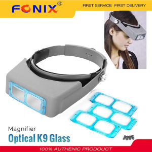 FONIX Headband Magnifier Repair Tool Magnification 1.5X 2X 2.5X 3.5X Lens Loupe Glass Jeweler Headband Magnifier Eye Glasses Tool Repair Reading Magnifier