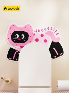 Bathroom Toilet Anti-Slip Pad U-Shaped Home Use Silicon Dendroid Absorbent Water Resistant Dirty Proof Foot Mat Cartoon Style