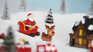 คลอสทำจากเรซินคริสต์ ซานตาคลอส ตกแต่งคริสต์ สำหรับ บ้าน รูปแกะ สลัก ประดับ กล่อง มาส สำหรับปีใหม่