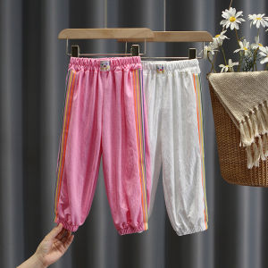 Mosquito-Resistant Casual Sports Pants for Girls Lightweight Summer New Style Children Fashionable Thin Casual Pants