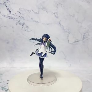 Bandai | 17cm Madoka Magica figure Akemi Homura Anime PVC Model Birthday Present Ornaments Collectible Toys Doll Children Birthday Gift