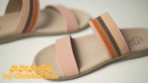 AMARA by Christian Bale Sandal Flat Wanita Ban Dua Cantik Sendal Selop Cewek Casual Kekinian Terbaru