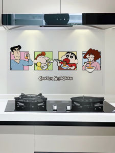 Miếng Dán Tường Chống Dầu Phòng Bếp Hoạt Hình Tự Dính Chịu Nhiệt Độ Cao Chống Thấm Nước Chống Ẩm Có Thể Rửa Được Bảo Vệ Gạch Bếp