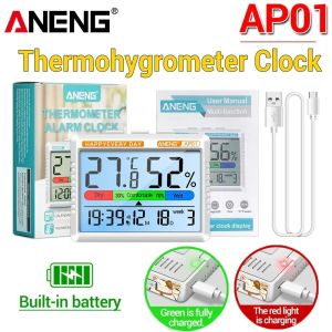 ANENG | Temperature Humidity Meter Indoor ANENG AP01 Smart Home LCD Digital Thermometer Hygrometer Sensor Gauge Weather Station Tools