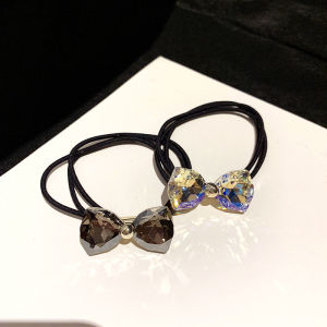 New 2025 Luxury Hair Ties for Women Diamond Embellished Hair Bands Elastic Hair Bands Ball Head Hair Accessories