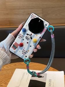 Creative Cartoon Polka Dot Animal Huawei Mate60Pro Phone Case New Mate80RS Master Handheld Rope Fashion 50RS Porsche 70Pro Anti-Fall Shell