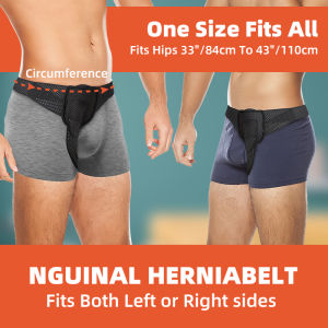 NEENCA Hernia Belts for Men & Women. Femoral Umbilical Inguinal Hernia Belt. Groin Brace Truss Support Guard With Removable Compression Pad. Comfortable Adjustable Waist Strap Hernia Guard Black