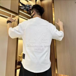 YEBO | Letter Embroidery Cotton Short Sleeve T-shirt