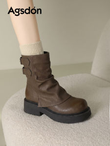 Agsdon | Thick Sole Western Ankle Boot for Women