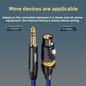 Choseal | 6.5mm to XLR Male 3-Pin Audio Cable TRS Balanced Line