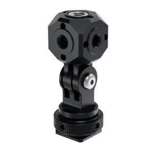 Multi Cold Shoe Adapter 1/4 3/8 Mount 360 Swivel for Gopro Insta360 osmo Action Camera Mic Light Extension Stand Vlog Bracket