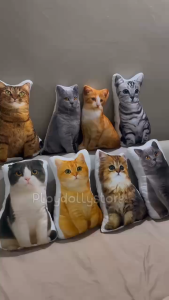 🌈ตุ๊กตาหมอนพิมพ์ลายแมว หมอนแมวเหมียว ภาพสีคมชัด พิมพ์ลาย2ด้าน ขนาด 50cm./60cm. มีหลายลายให้เลือกเลื่อนดูได้เลยค่า💗