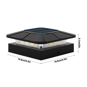 NEWSTYLE | Solar Fench Post Cap Lights 3 Modes Lighting Deck Fence Post Lights Fit 4x4 Wood Vinyl Posts For Patio Porch Decorate