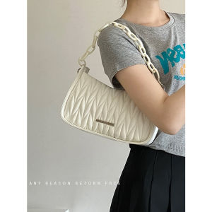 Acrylic Diamond Pattern Crossbody Bag Womens Summer Folded Shoulder Bag Soft PU Material Zipper Closure Casual Style