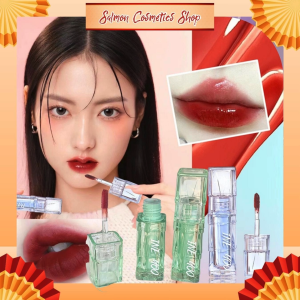 Son Kem INEYOO Cao Cấp Vỏ Thủy Tinh 3D IN11 The Watery Dew Tint và IN13 The Matte Lip Black Pink
